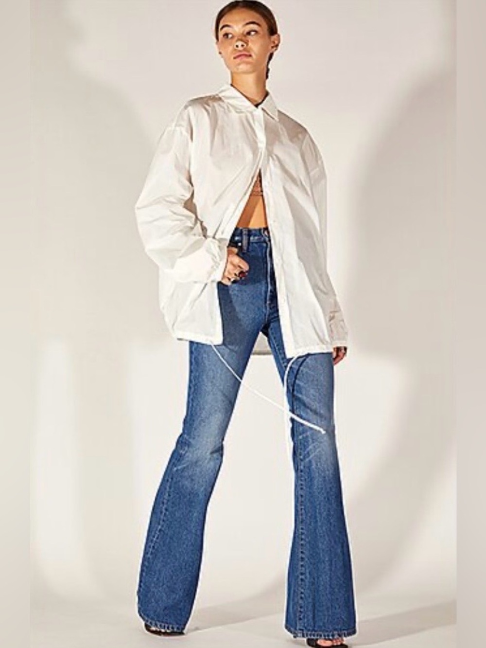 NWT Cynthia Rowley White Windbreaker Jacket